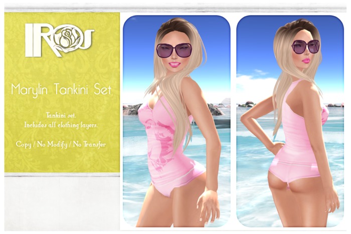 ~*IROS*~ Marylin Tankini {Light Pink}