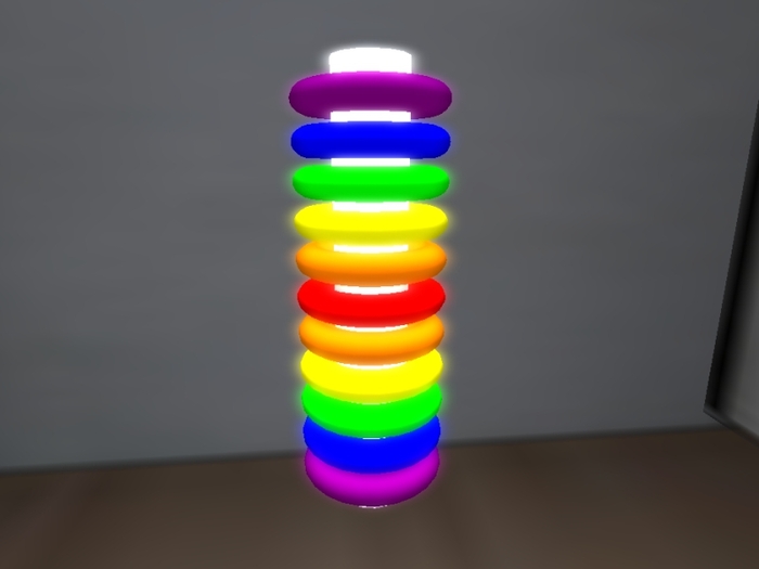Rings Lamp Rainbow Reversed -box-