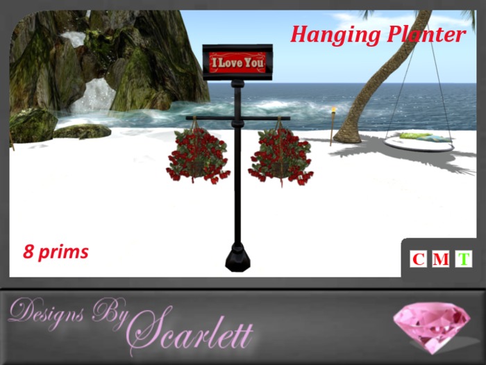 Hanging Plant Stand -  I love you 