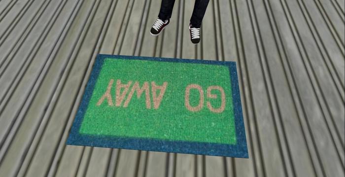 GO AWAY MAT..GREEN