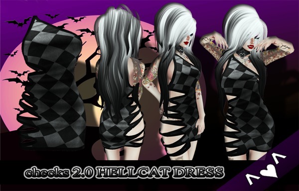 ^v^DRBC^v^ CHECKS 2.0 HELLCAT DRESS