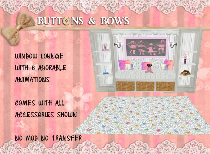 Buttons & Bows Window Lounge Bed