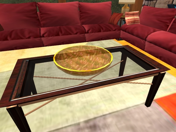 Decorator Glass Bowl - Orange Haze