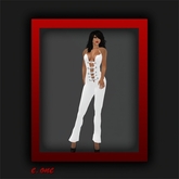 e.one Buckled Up Jumpsuit White
