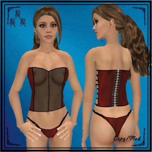 DuuckieClaret-Corset-Dragons'