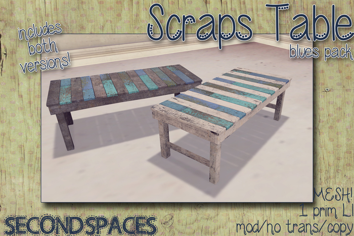 *SS* Scraps Table - blues pack (bxd)