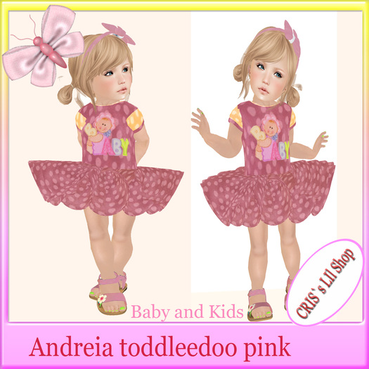 Andreia toddleedoo pink