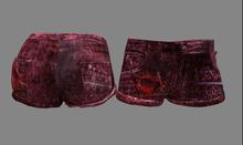 Shorts Jean Red Shorts with Red Heart all Mesh