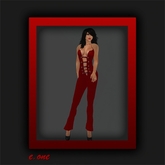 e.one Buckled Up Jumpsuit Red