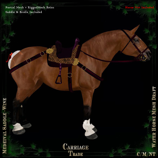 @CT@ Medieval Saddle Set WHMD BOXED 