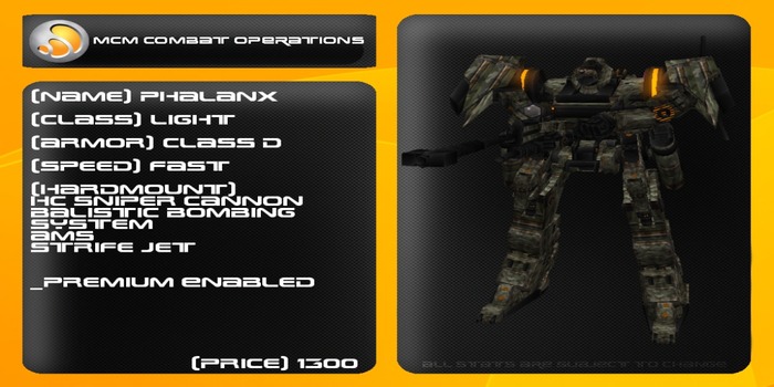 MCM Phalanx *BOXED*
