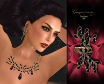 Terra d'ombrA ☼GIORGIA parure noir