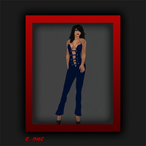 e.one Buckled Up Jumpsuit Blue