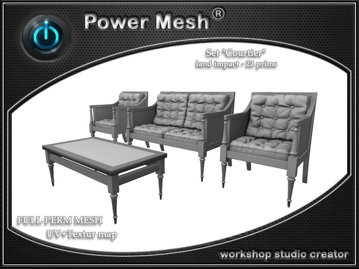 Full Perm Set "Courtier" (POWER MESH)