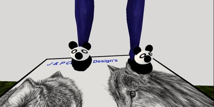 Panda Slippers/boxed