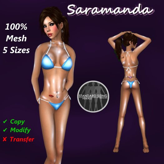 [Saramanda] Bikini - Blue