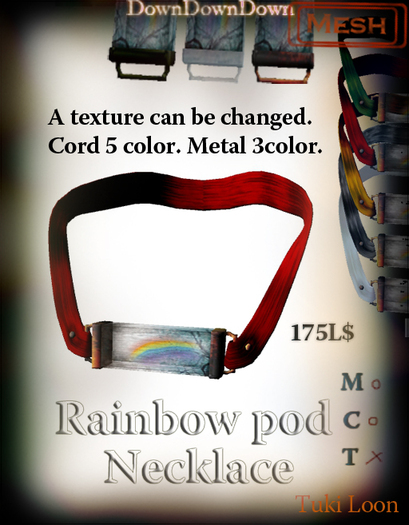 DDD_Rainbow pod necklace(c)