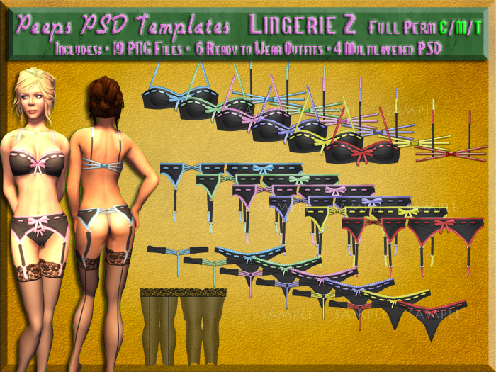Peeps PSD Templates Lingerie 2