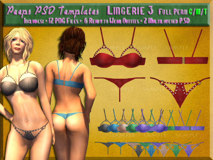 Peeps PSD Templates Lingerie 3