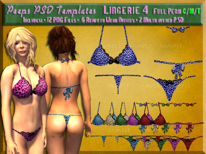 Peeps PSD Templates Lingerie 4