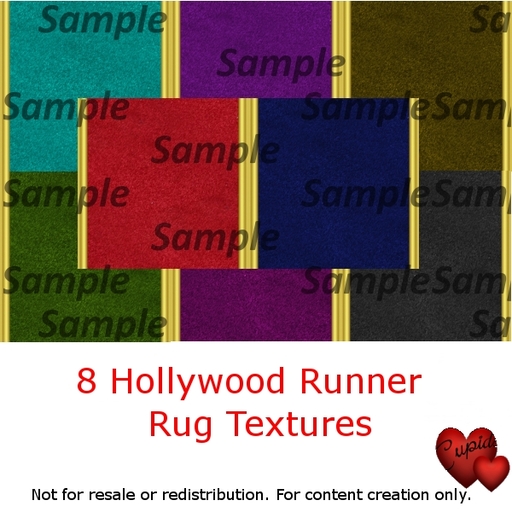8 Hollywood runner rug textures