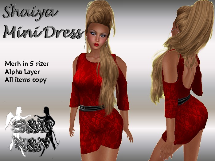 (N&N)Shaiya Mini Dress (red)