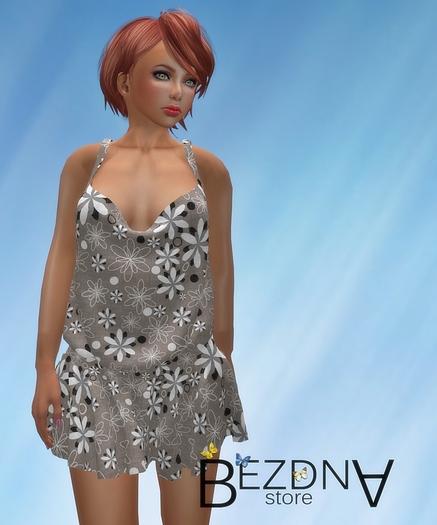 SALE!!!"BEZDNA" Draped  mini dress Grey