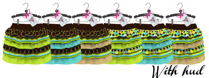 [ZE] Tatiana Ruffle Skirt {EARTH} HUD