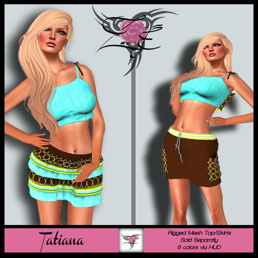[ZE] Tatiana Ruffle Skirt {EARTH} HUD