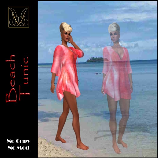 JCD Pink Mesh Beach Tunic (bagged)