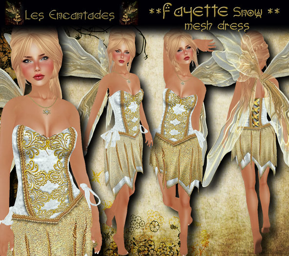 Fayette Snow - Mesh fae outfit **OUTLET ITEM**