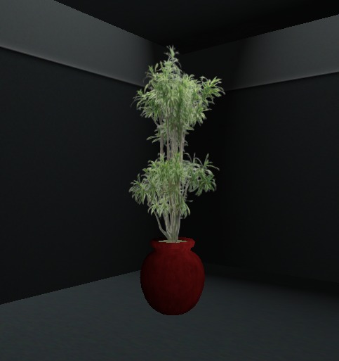 Linden Interior Palm Tree with Vase *Low Prim*