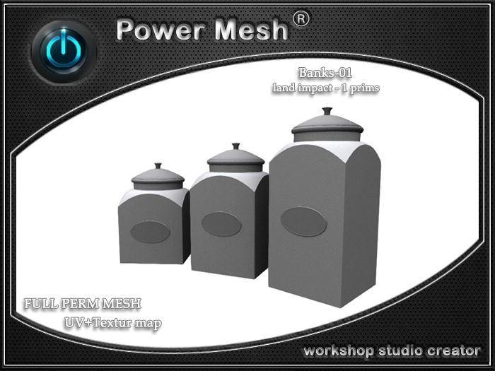 - { POWER MESH } -  Full Perm Banks-01 