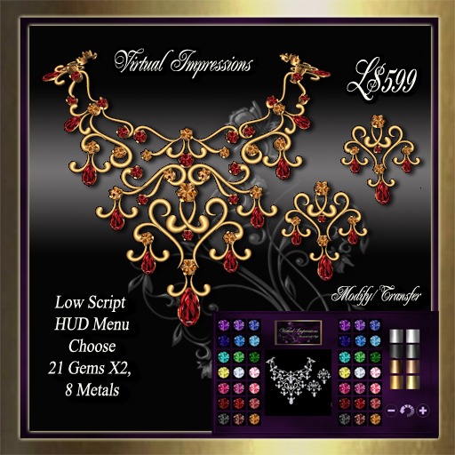 Virtual Impressions Gail Texture Change Jewelry Set