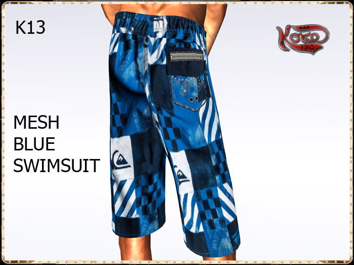 K13 BLUE MESH SWIMSUIT