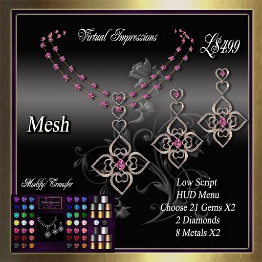 Virtual Impressions Sarah Texture Change Jewelry