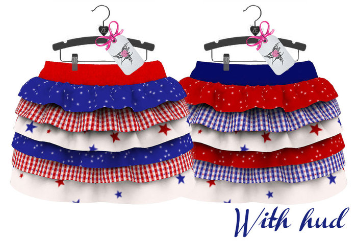 [ZE] Tatiana Ruffle Skirt {EARTH} HUD