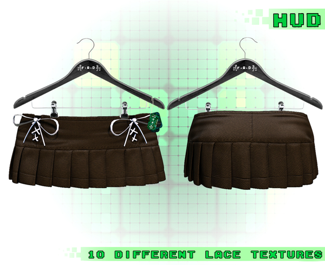 :{F.A.D.}: Poppi Pleated Skirt Brown