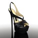 Eva single black leather