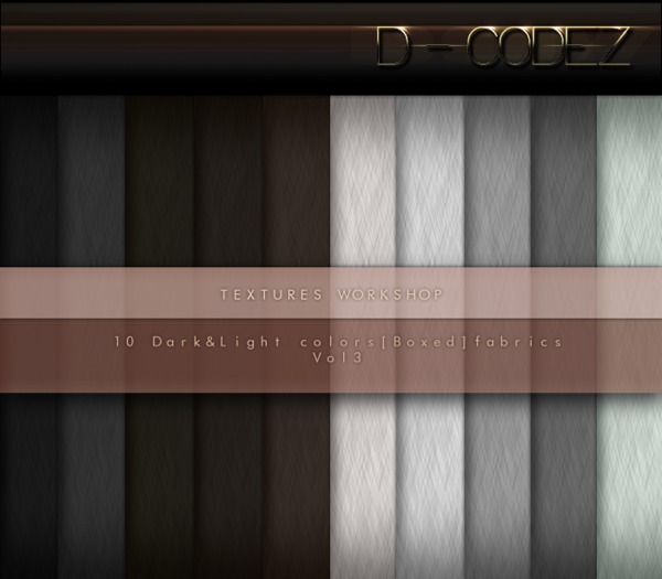 :D-CODEZ: -10 LIGHT&DARK COLORS FABRICS [BOXED] VOL#4 Unpack