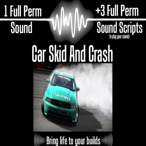 FULL PERM SOUND CLIP - CARD SKID AND CRASH + 3 SOUND SCRIPTS