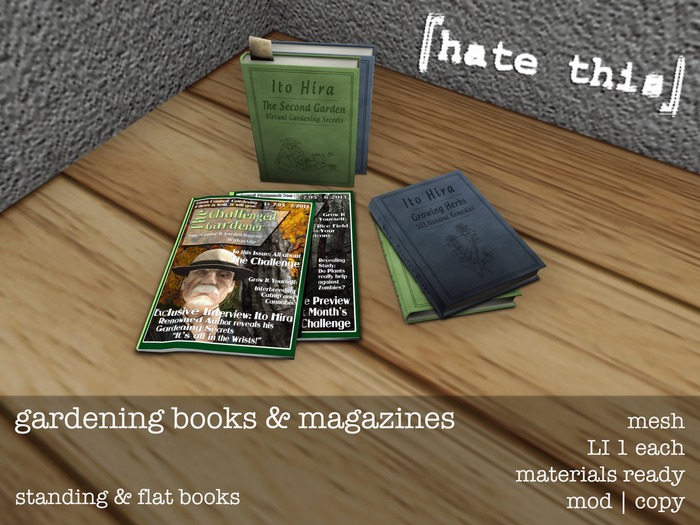 [hate this] mesh - gardening books & magazines