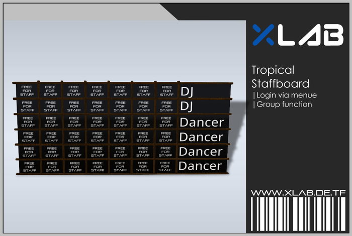 X Lab - Tropical Staffboard