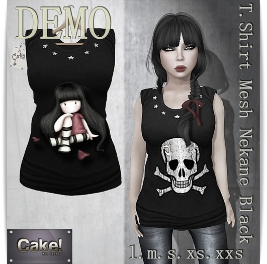 [[>CaKe!<]]DEMO.T.Shirt Nekane-Mesh