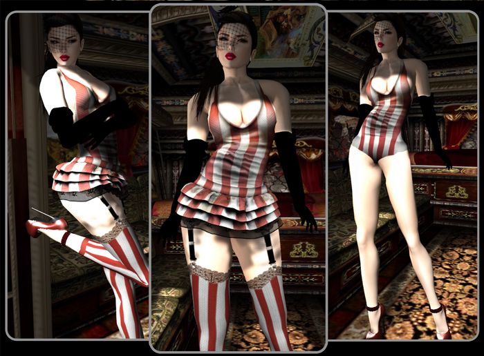 * TRIBAL BAMBOO * PSYCHO CIRCUS - Red - Complete Outfit