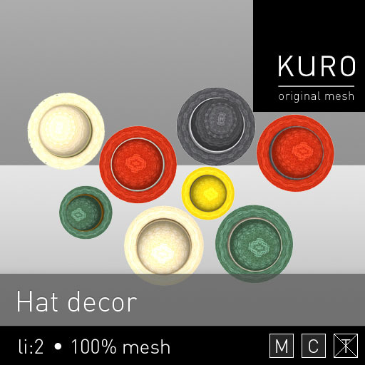 Kuro.Hats decor