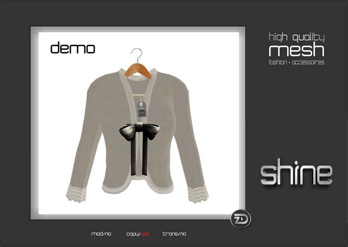 shine by [ZD] - MESH - Ribboned Cardigan