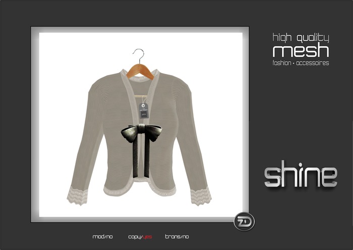 shine by [ZD] - MESH - Ribboned Cardigan
