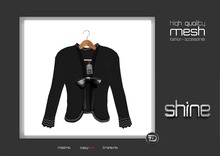 shine by [ZD] - MESH - Ribboned Cardigan
