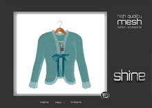 shine by [ZD] - MESH - Ribboned Cardigan